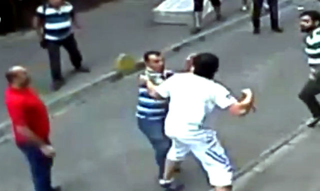 man boxer street irish mob turks viral