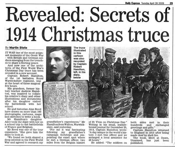 Christmas Truce Daily Express News Paper