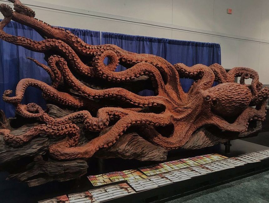 Fallen Redwood turns into Giant Sea Octopus art