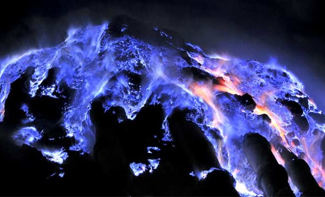 blue lava - top 10 most amazing natural wonders