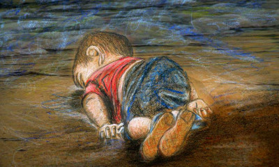 sad image boy drowned europe viral