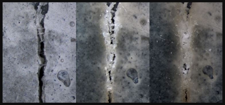 Self-Healing Concrete - Developed by: Delft University