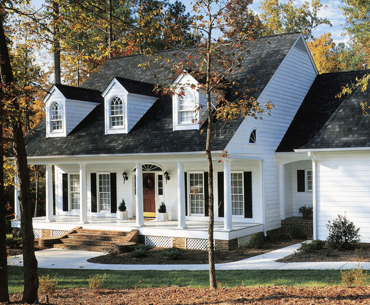 White on White Siding - Exterior House Siding Colors