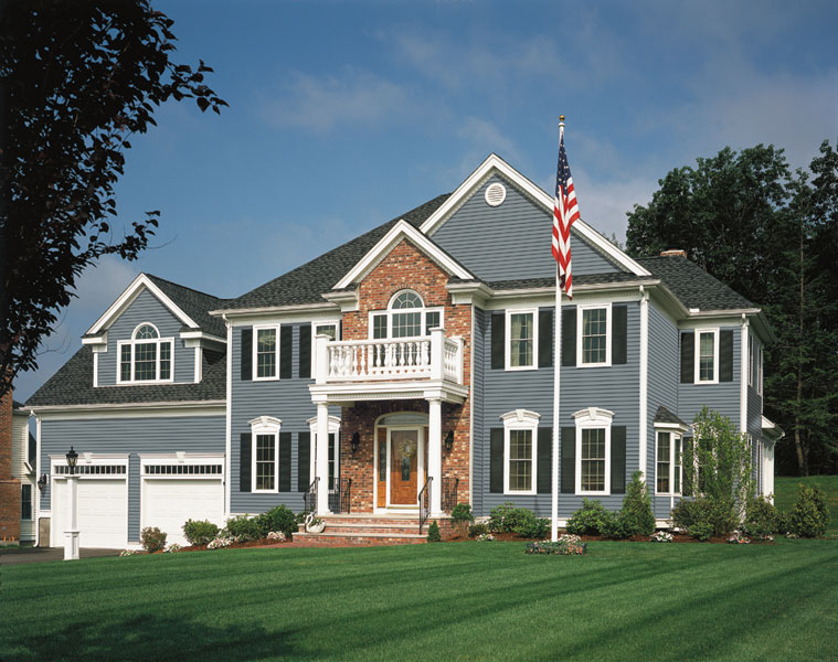 Contrasting Brick  - Exterior House Siding Options