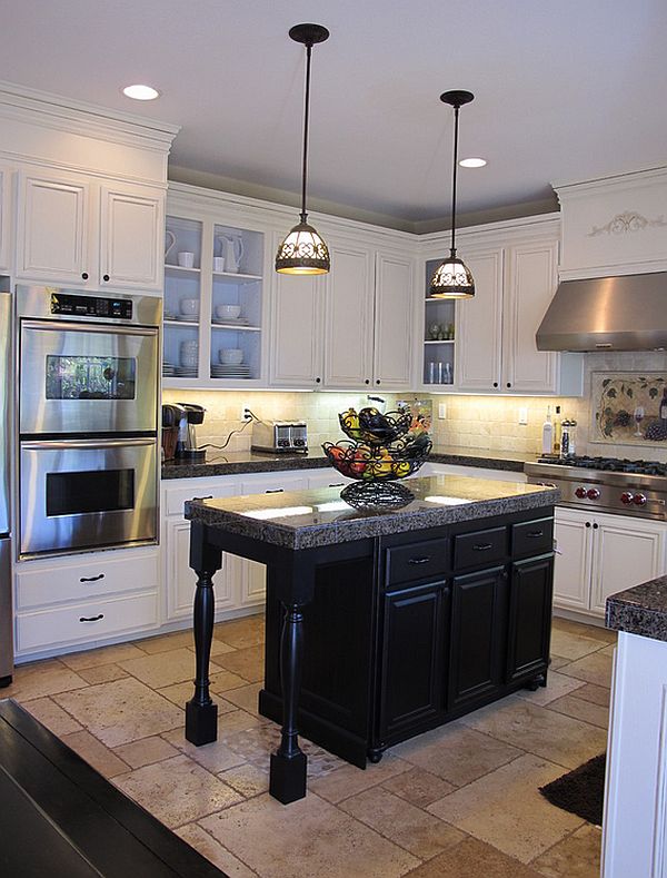 Black and White Small Kitchen