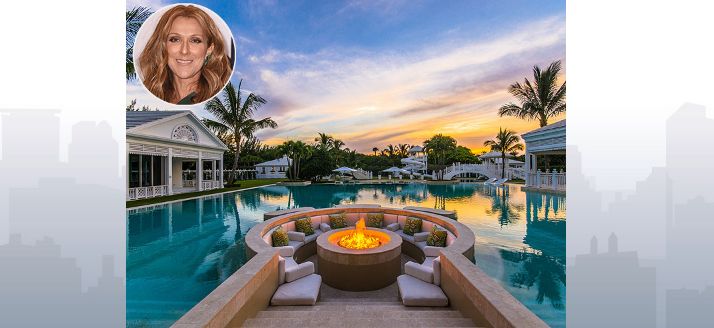 Celine Dion celebrity backyard