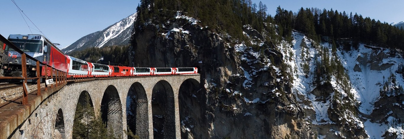 Switzerlands Glacier Express from Zermatt to St. Moritz - Most Scenic Train Rides in the world