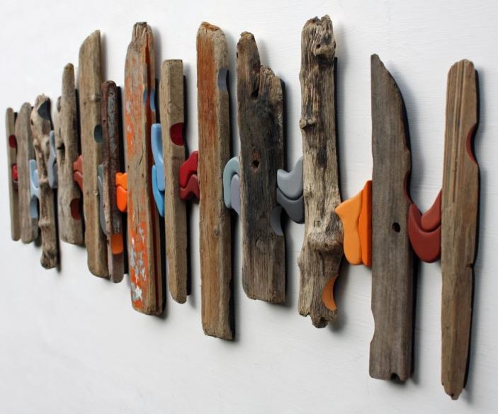 wood art ideas - Abstract Art with Driftwood