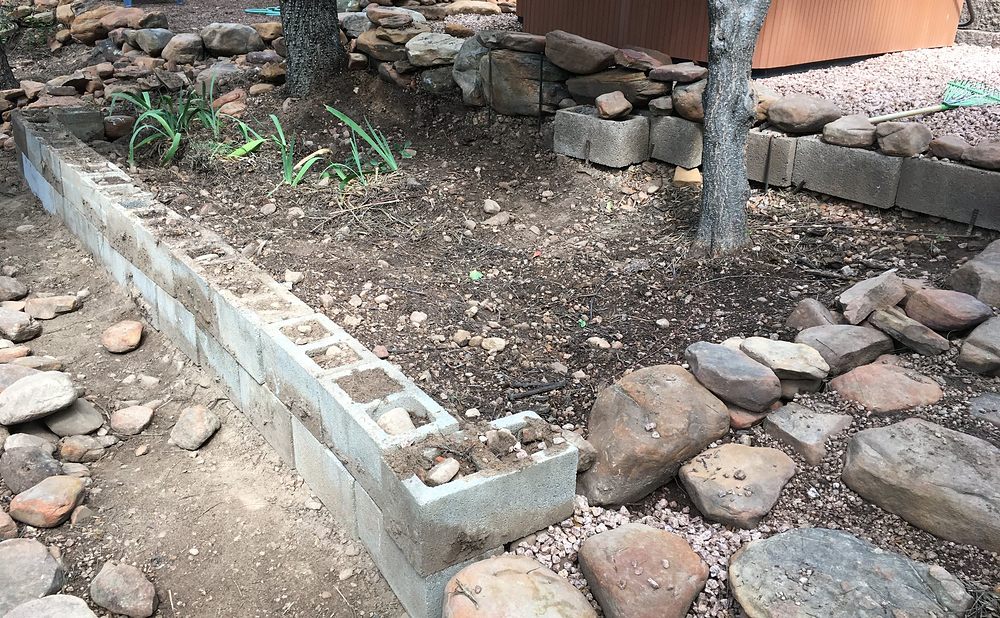 Cinder Block Beds With Built-In Herb Pockets